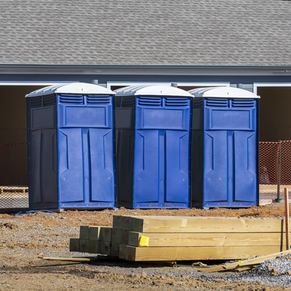 is there a specific order in which to place multiple porta potties in King NC